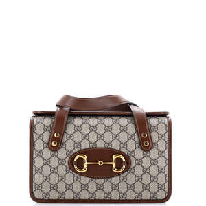 Gucci Horsebit Boston Bag Gg Coated #225638G16B